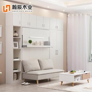 墨AF7558T8T10L隐形床衣一柜体折叠床书房菲床小户型多功能翻带床