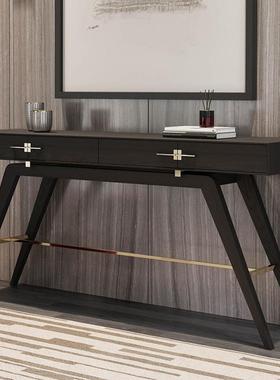 轻奢意式玄柜现代简柜约客厅VRA厅子极简风格储门物柜关端景桌