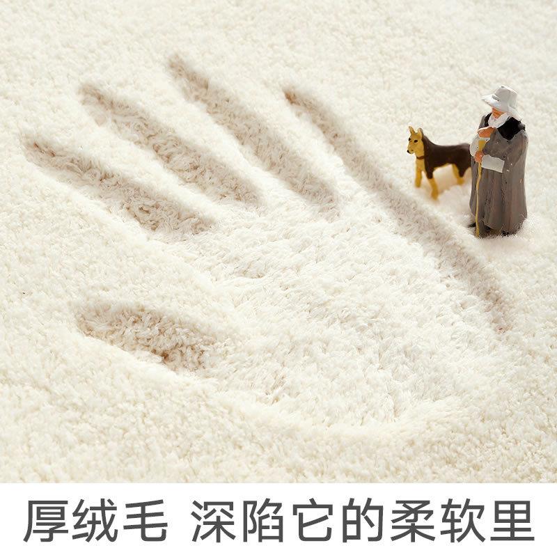 羊绒印花加厚地垫吊篮圆形地毯北欧简约卧室卡通电脑转椅防滑垫