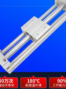 无杆气缸CY1S磁耦式亚德客型RM/T202无品牌/540*200X3000X40长行/