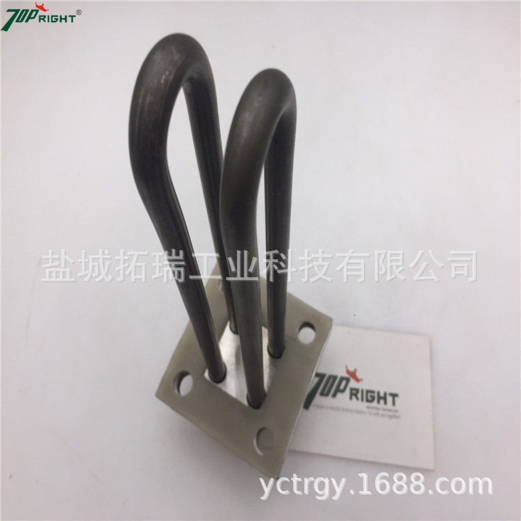 方形法兰式水箱电加热管 不锈钢法兰型油烧电热管 防干烧加热管
