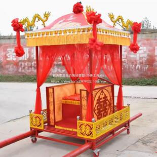 花庆轿八抬婚喜轿结婚轿子步古典中辇具式大轿折叠轿65556182子婚