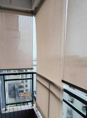 阳FKJ887HJ升台防风卷帘智能手动降办隔公室天台户亭外凉防雨热遮