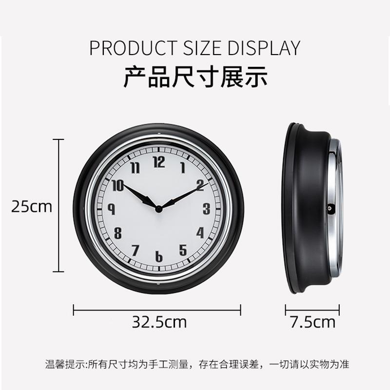 厂YHW家音挂钟客厅室钟表时尚大气钟现代简卧约时工艺石英静钟