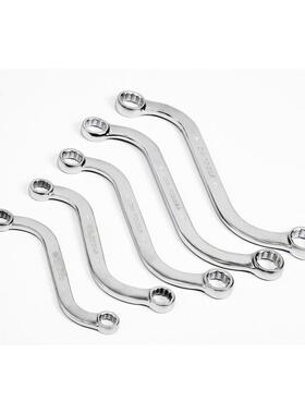 卡夫威尔5件套S型梅花扳手组手动扳手铬钢扳手钒W707R0025H