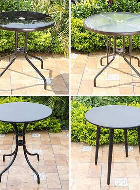 小户外庭院桌子休闲阳台简露约餐桌露天单茶80644几花园桌台室外