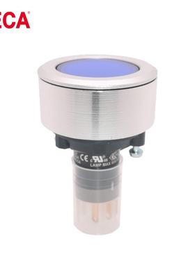 钮ECA进联BMCP16LMU31AB带灯自复位按开关D16mm1NO+-1NC金属圈原