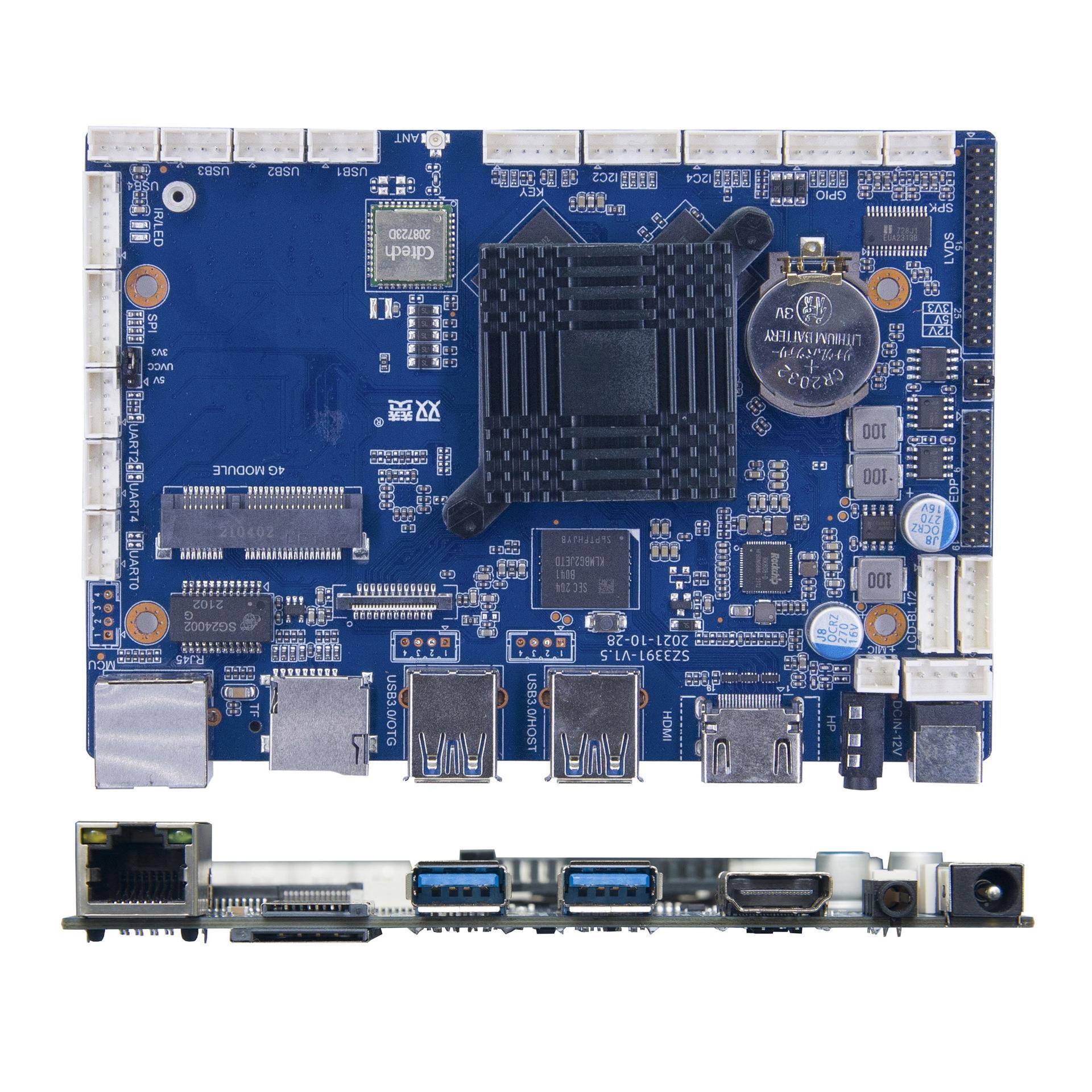 安机卓主板RK399长3屏横竖屏广告自助条终端ARM方483案工控智能