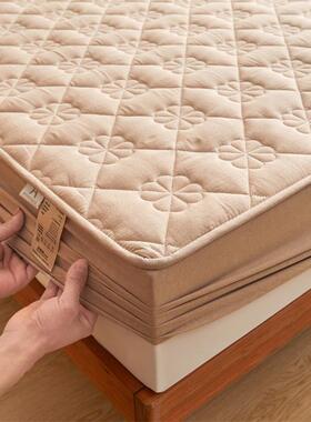 OJZ类纯防水床笠肤夹透气床罩棉防棉滑防污隔亲尿席梦思保护套机