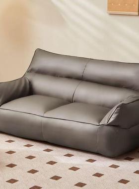 懒人沙发红可躺睡榻榻米YYM小躺椅单人可网卧室黑色民宿沙发人类