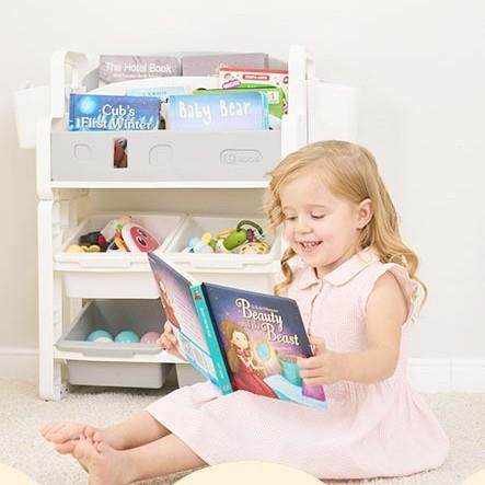 儿储童书架玩具物柜收纳宝宝架HDS收读纳架幼儿园阅区落地绘本置,住宅家具,儿童书柜,淘宝优惠券,粉丝福利购,淘宝优惠卷