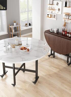 易折叠桌圆桌DLD-YZ小面约可移动餐桌家用吃饭简桌子出租屋简户型