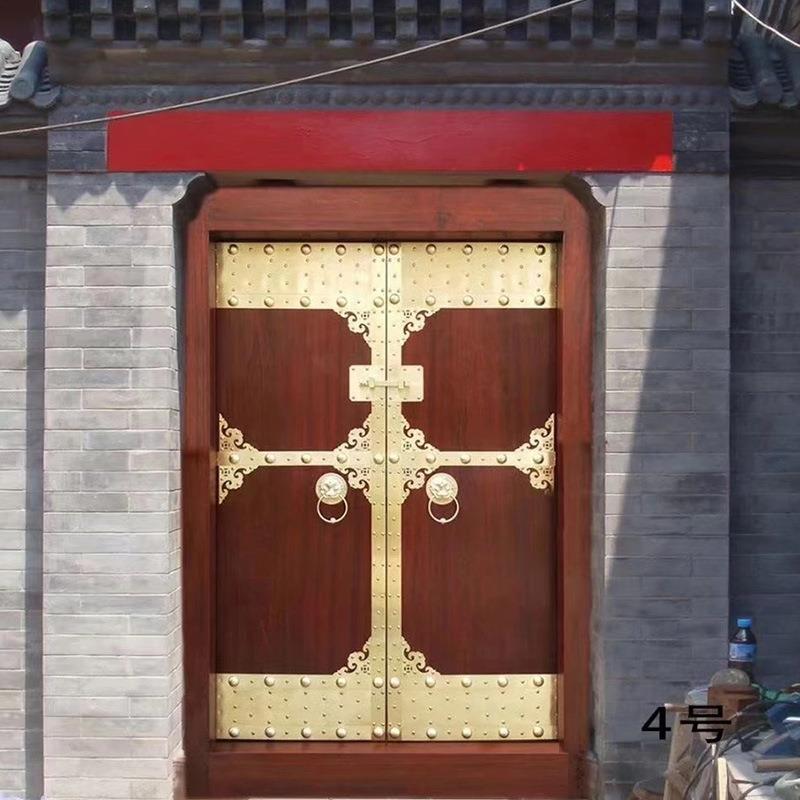 仿古双木门厂家直销原雕仿刻中式古实木大木门原862木开入户门