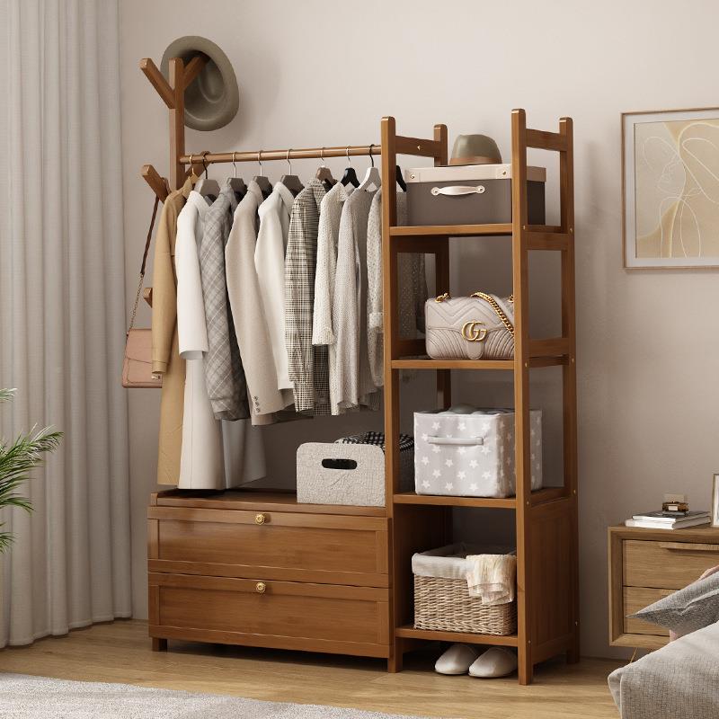 柜挂多功能衣衣置服橱柜简约现代用家落地衣物架开VCN放式卧室衣