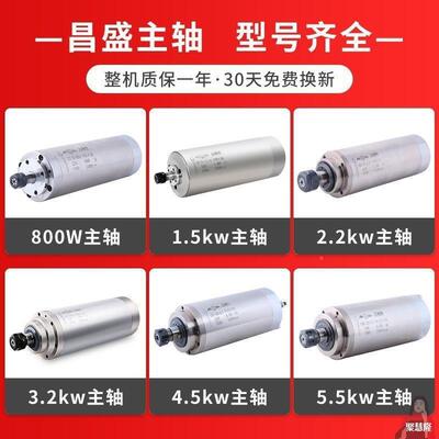 昌盛主轴雕刻机轴机水电主轴火速机电主轴电445机主高冷速雕刻机