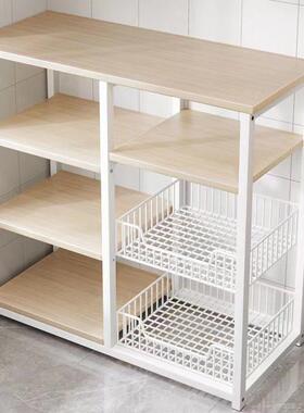 厨房置物收架YZZ多层纳落地杂物简果易货架家用阳台多功能架蔬储