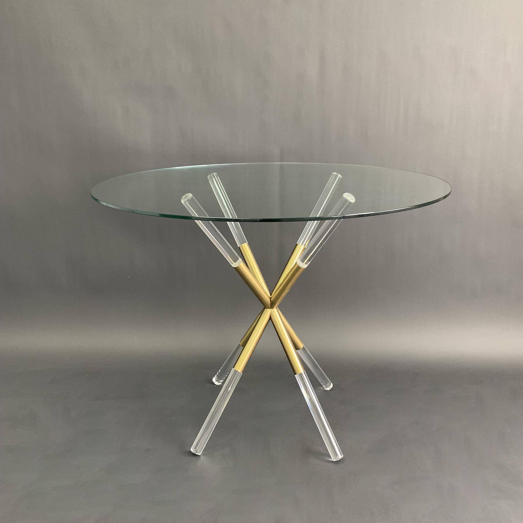 代简约茶几个创意GVM透明边压克力边几别墅酒店样板现房性客厅几