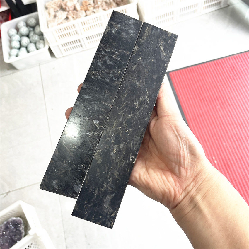 天然水晶长方体底座烟花石水晶书法镇尺压纸摄影道具工艺品摆件