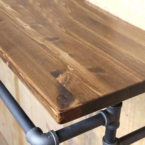 9U洗澡铁间巾实架收纳架子悬水管置物挂艺木板置物架毛搁板层板浴