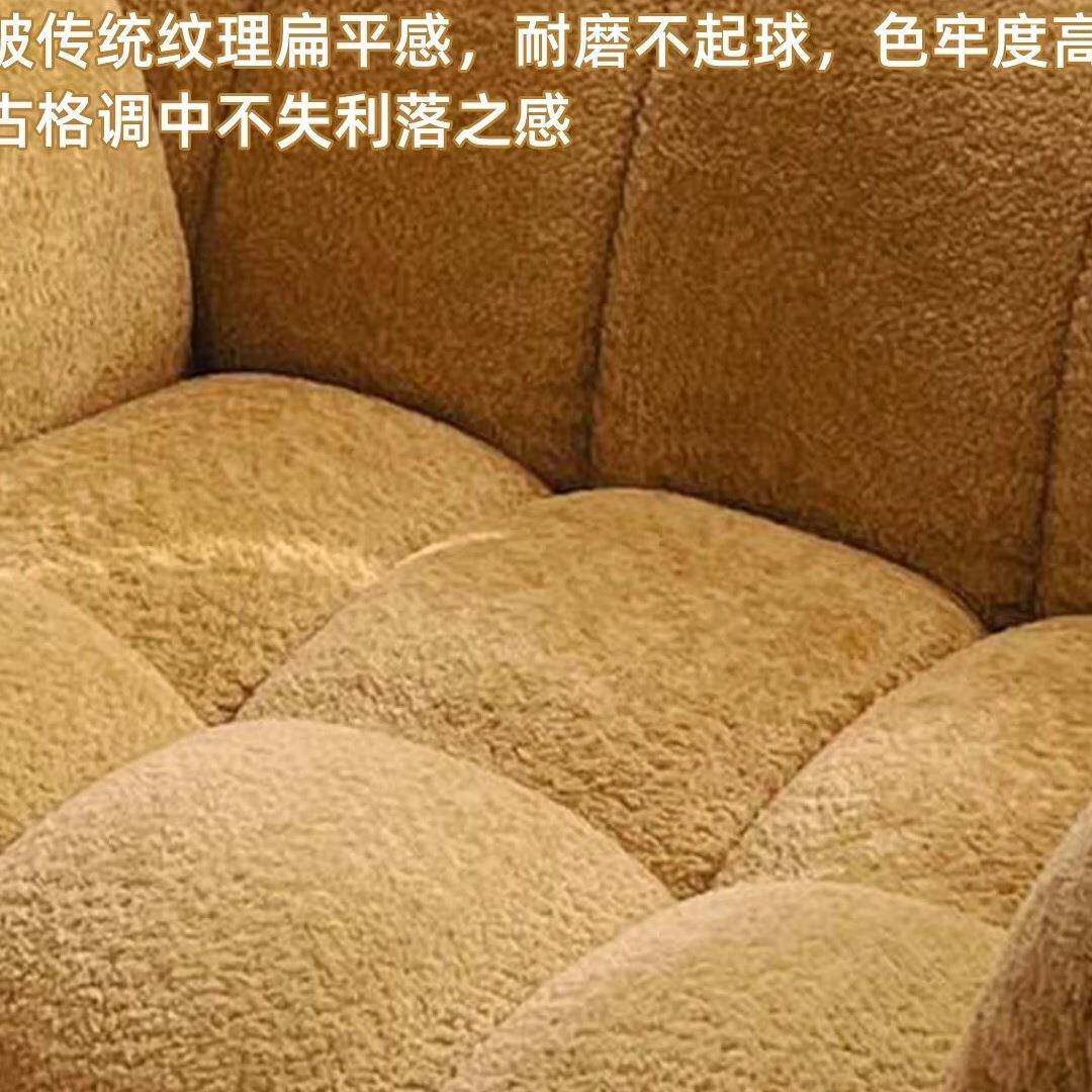 南简瓜沙ANN发法式躺复古风现代约计师单人休闲沙设发家用客厅懒
