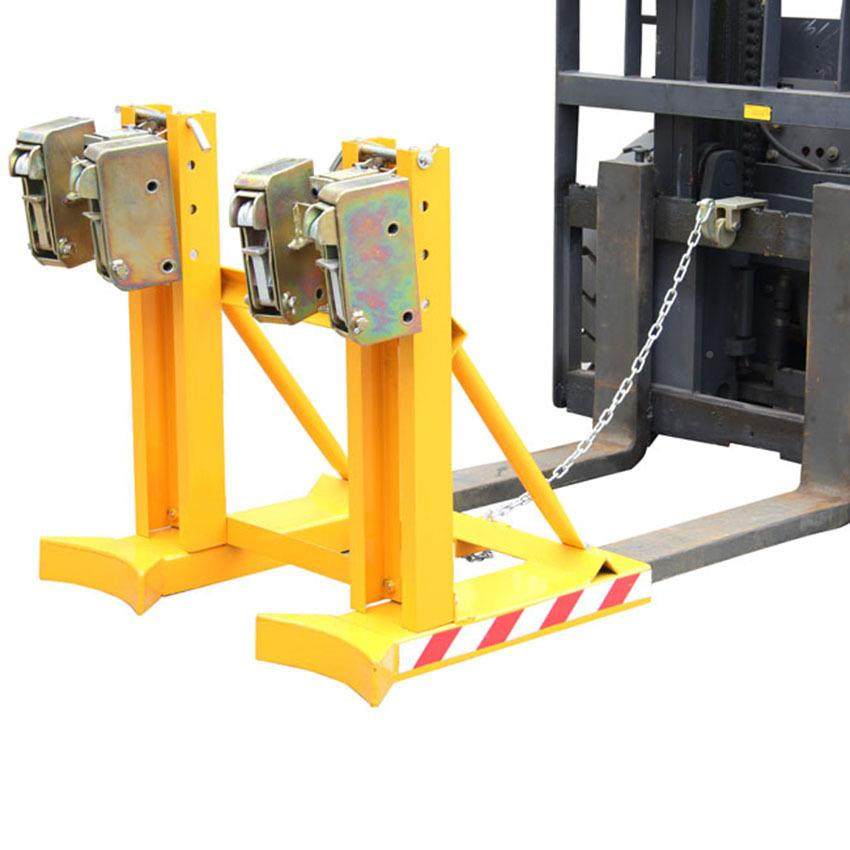 DG20B471叉车用轻型双鹰7嘴双油桶夹具铁塑专料桶夹具油桶夹具