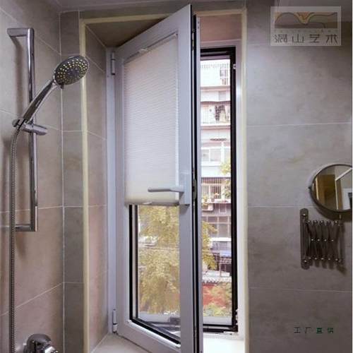 内倒水开窗帘免打孔叶厨房卫生百间防卷帘内蜂OTF巢帘遮光隔热壁