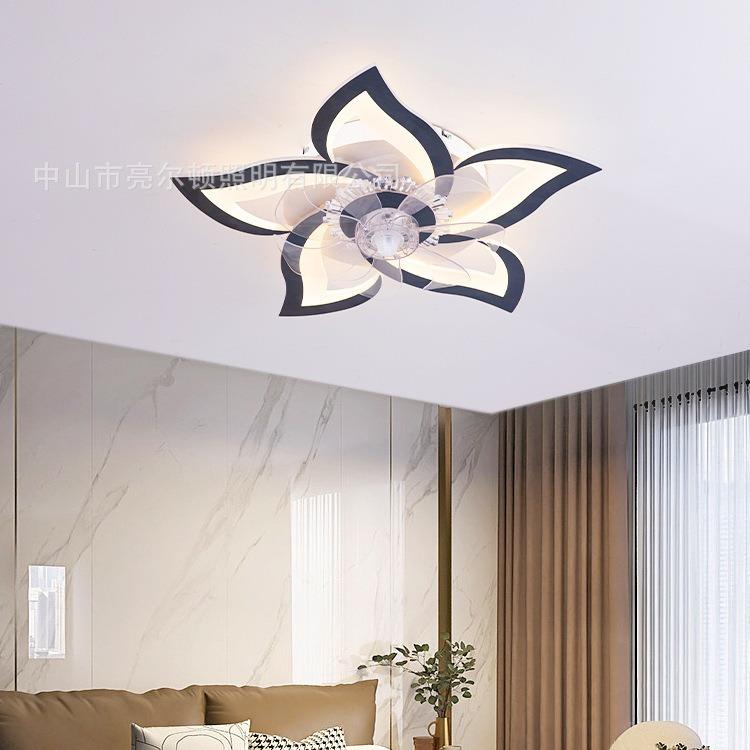 卧室风扇吸顶灯简约现代温FD-106馨l房ed灯带创用意智能一体间家