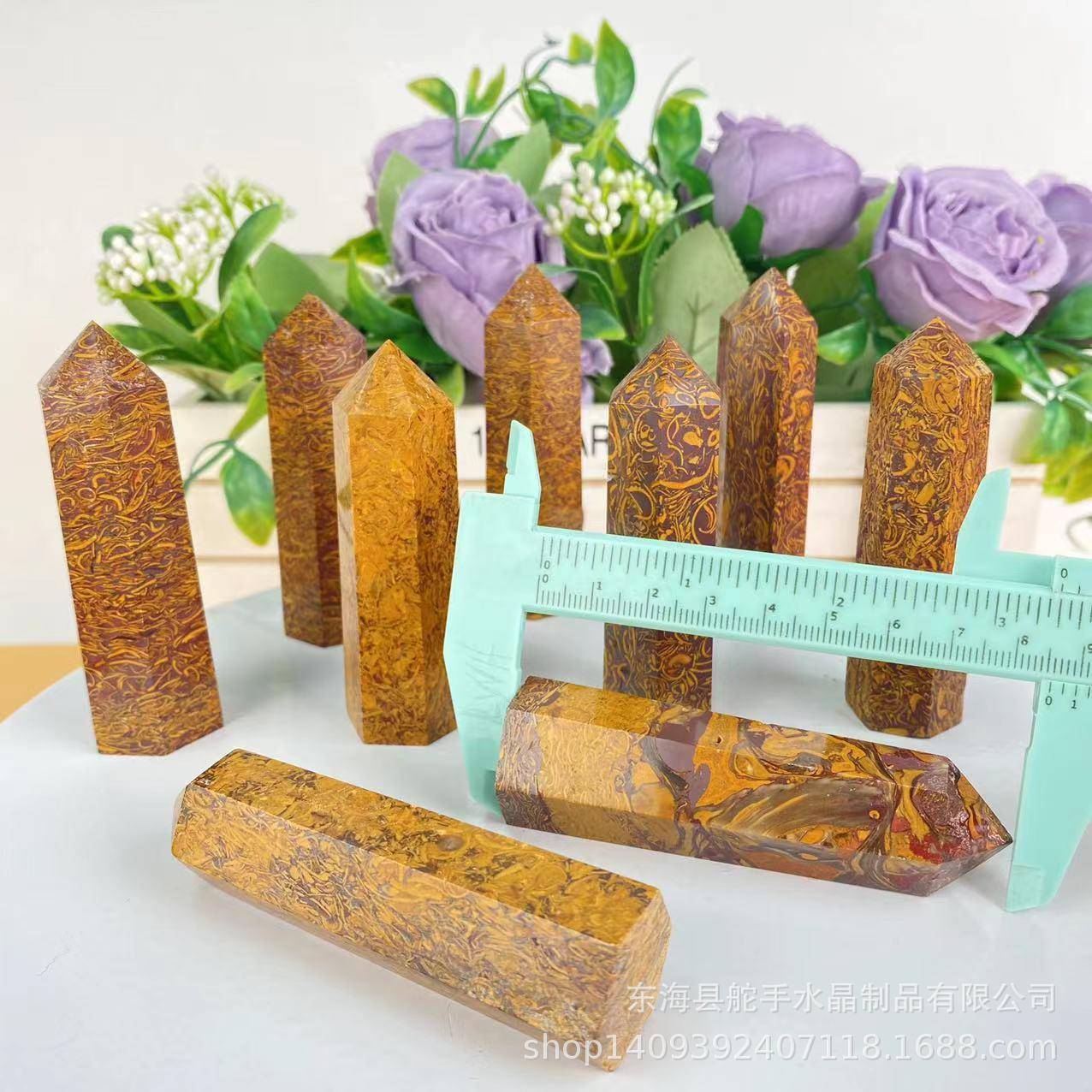 PointT玛ower天然金丝玛瑙瑙六棱20230926单切尖柱原石割精品打磨