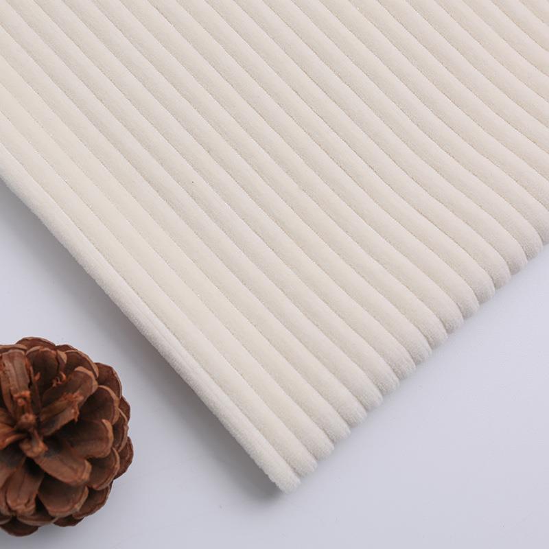 针灯芯绒亮丝c棉抽条弹力绒布Y749时尚保暖服外套裤织子面装料现t