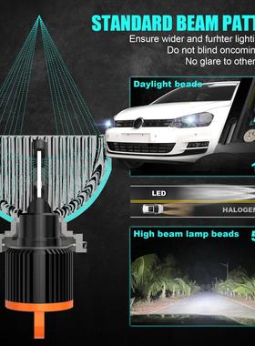 新款H15大功率解码车灯远近光一体汽车大灯高亮聚光GT7汽车前照灯