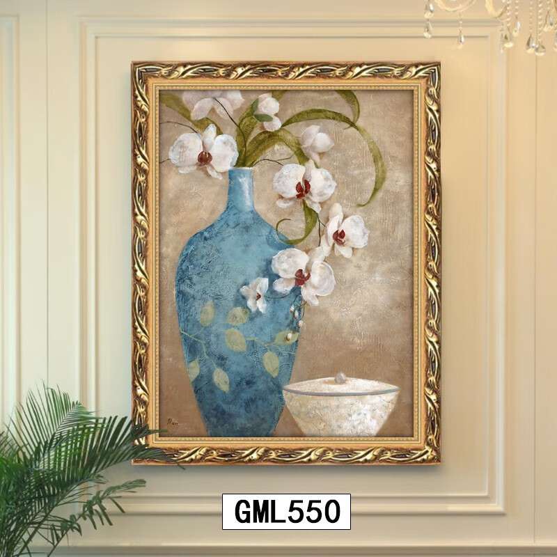 林格印象卫生间防水装饰画欧式花瓶壁画防潮门口厕所浴室免打孔洗图片