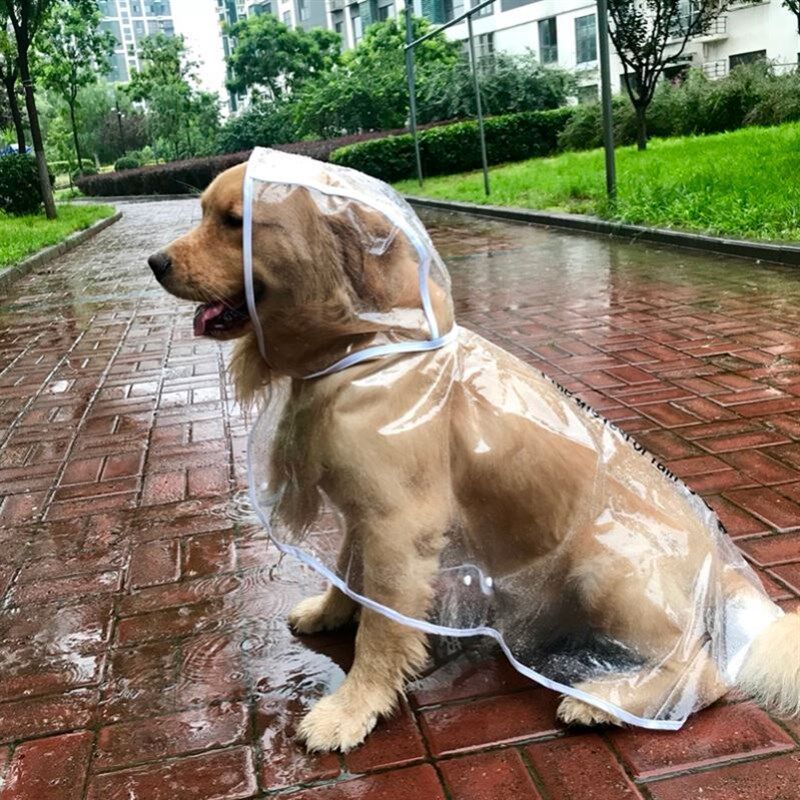 速发大雨衣金毛边犬柴防哈士奇中型犬大型犬雨天牧水雨披衣服