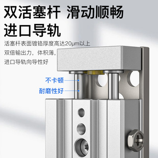 速发厂家C滑台气缸MXQ 100 25L MXS6