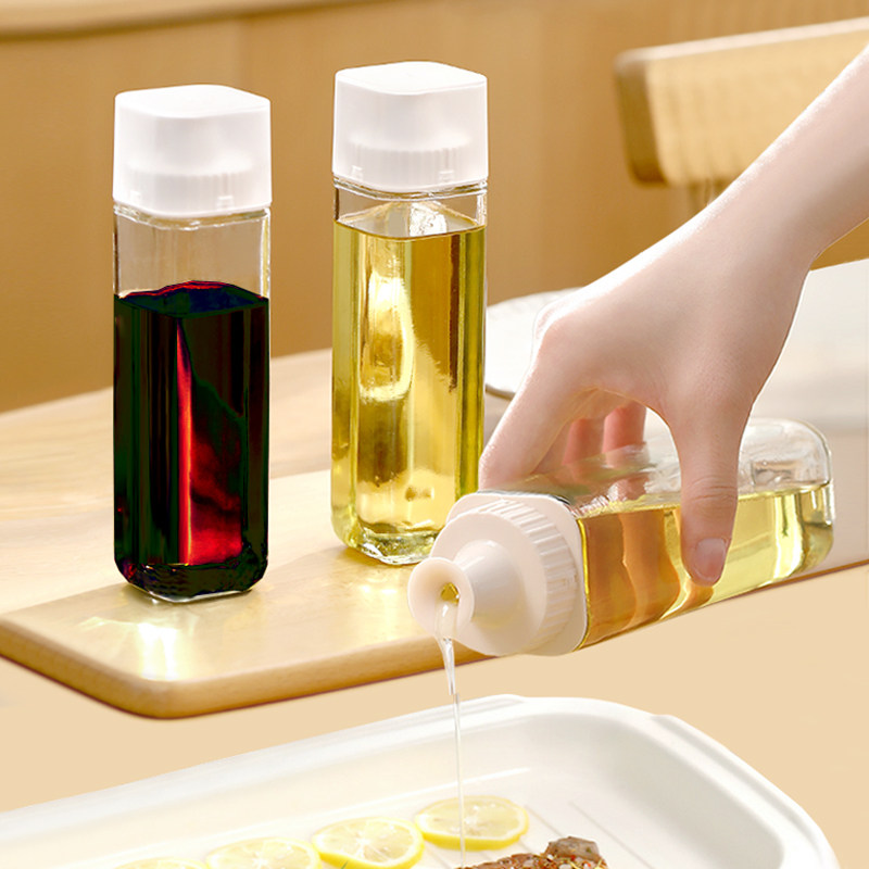 速发油壶玻璃油瓶酱油醋调味瓶厨房香油瓶家用油罐调料瓶组合套装