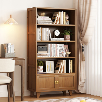 速发儿童书架落地多物架家用置层非实木墙柜客厅靠书收纳储物柜子