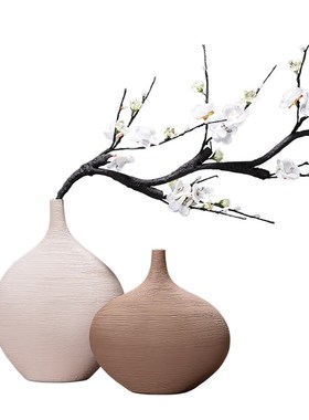 速发新中式陶瓷花瓶摆件客厅玄关电视柜酒柜博古架禅意茶室桌面装