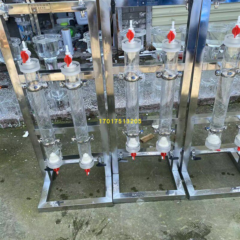 速发实验室用小型透明填料柱 过滤柱 砂滤柱 直径0 40 50 60mm