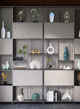 速发创意新中式摆件轻奢高档摆厅酒柜装视柜玄关办公室桌面电饰品