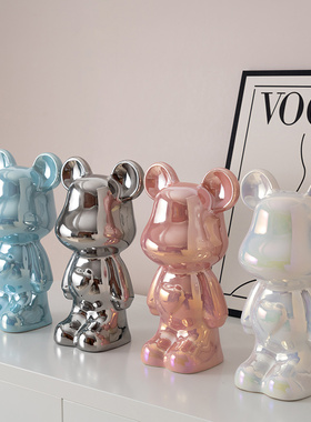 速发熊客厅电视柜轻家高档陶瓷酒柜装饰品摆件家居新奢新房子