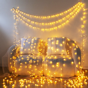 速发间年房新装饰气氛灯彩灯闪灯灯串满场星星灯生日天景布置灯带