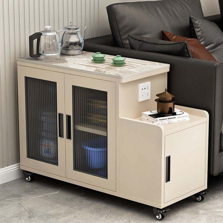 轻奢沙发边几可移动客厅一体收纳缝隙柜小隔断茶吧机多功能茶台桌