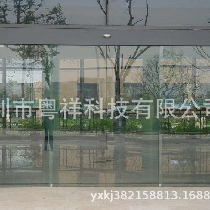 商场自动感应玻璃门维修安装