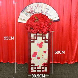 路引中国风灯光区柱婚礼迎宾舞台装 婚庆摆k001道具方中式 饰布置过