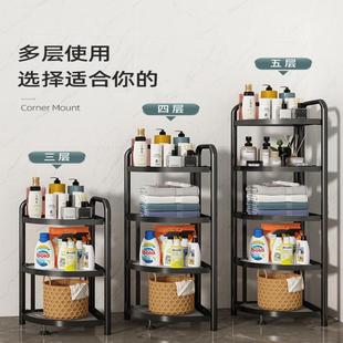 浴储室角置物架落收SUC地厕所转角三夹缝家用卫生间脸盆墙角物纳