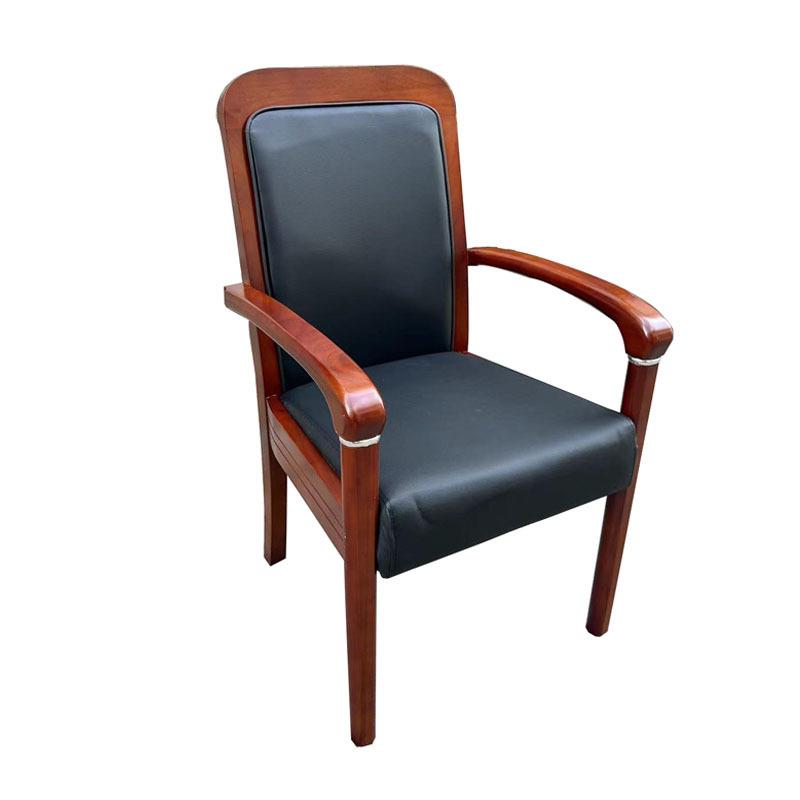 办公椅实木现代简约会议椅四脚电脑椅家用麻将椅子会客培训班前椅