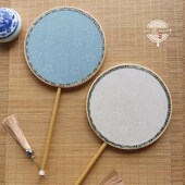 仿花罗宋制仿古宫廷扇子迷你小扇汉服J拍摄道具小团扇中式 儿童