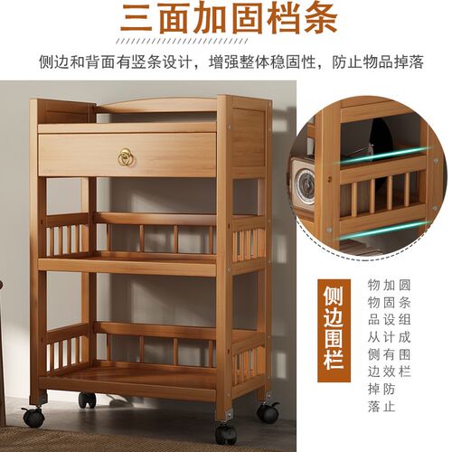 移动小推车d茶几置物架小户型边几带轮茶桌边柜麻将桌茶几茶水架