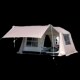 屋脊天幕帐篷二合一两室一厅全自动双层野外露营T超大黑胶防晒防
