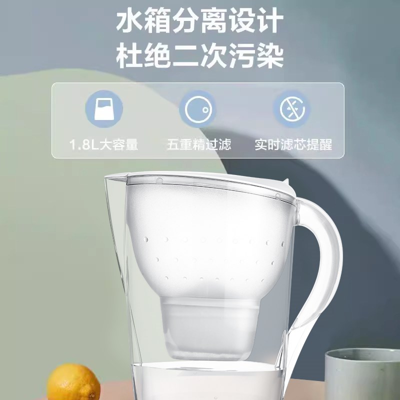 添丽净水器家用净l水壶自来水直饮过滤水壶厨房过滤净化器滤芯便图片