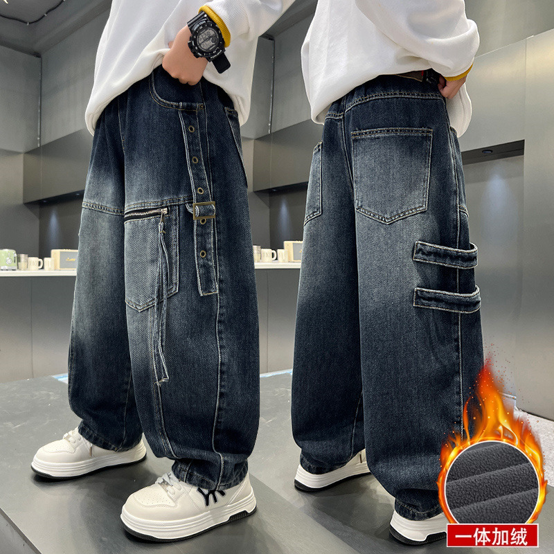 男童秋冬款裤子2025新中大